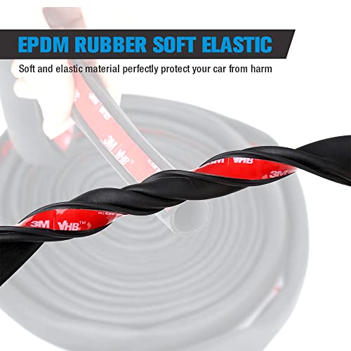 Noone Car Door Rubber Seal Strip Adhesive, D-Type Automotive Weather Striping, Easy To Install For Cars, Boats, Rvs, Trucks, And Home Applications(20 Feet Long) #TOP2