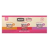 Merrick Lil’ Plates Petite Pates Premium Grain Free Wet Dog Food Variety Pack, Natural Beef, Chicken, Turkey - (Pack of 12) 3 oz. Cans