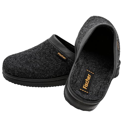 Fischer Herren Andy Pantoffeln, Schwarz (Anthrazit 205), 43 EU