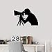 Produktbild yaonuli Fotograf Vinyl wandtattoo Silhouette Foto Salon innendekoration wandaufkleber abnehmbare Kunst Fotografie Studio 60x42 cm