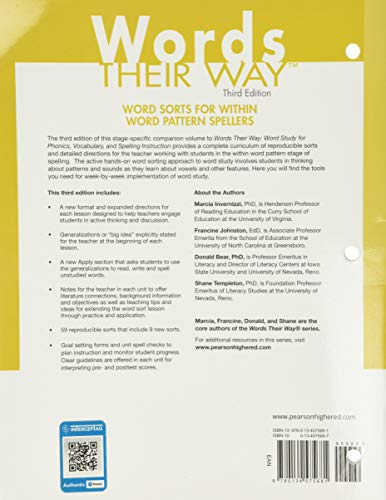 Words Their Way: Word Sorts for Within Word Pattern Spellers (Words Their Way Series) - Image 2