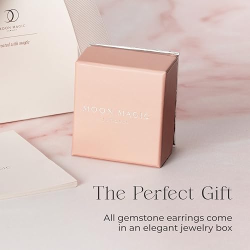 Moon Magic | Authentic Moonstone Earrings for Women | Black Obsidian, Onyx Earrings and studs| 18K Rose & Yellow Gold | Sterling Silver Moonstone Jewelry for women4