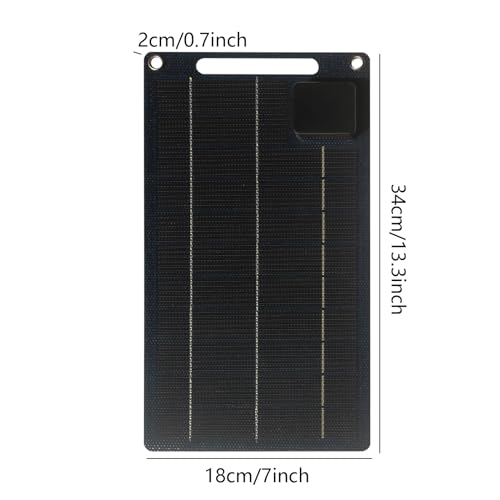 Panel solar portátil de 100 vatios con carga impermeable 5