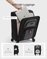 LOVEVOOK Carry On Luggage 22x14x9 - Airline Approved Spinner Suitcase — image 2