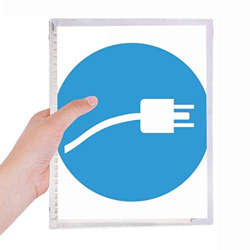 Câble de charge Blue Plug avec carnet à spirale rechargeable pour bureau