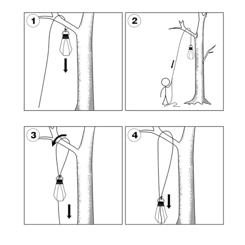 MEGYAD Wurfbeutel: Mehrzweckseil Schleuder Bag aus Nylon, Klettern Baum Seil Werfen Gewicht Tasche, D-Ring aus Edelstahl, Wurfbeutel Klettern für Baum Klettern Baum Arbeiten Bergsteigen (210g Gelb)