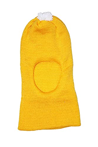 Image of Okara Kids Comfort Colourful Winter Woollen Monkey Cap Pack of 2 (Red,Pink, 1-2 Years)
