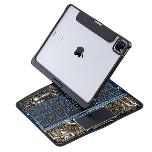 360°] iPad (A16) 2025 11 11C`/ iPad 10 10.9C` 2022 L[{[hP[X ̌^ NA ^b`pbht 7J[obNCgt Jt X}[gL[{[h  ܂ pxΉ 