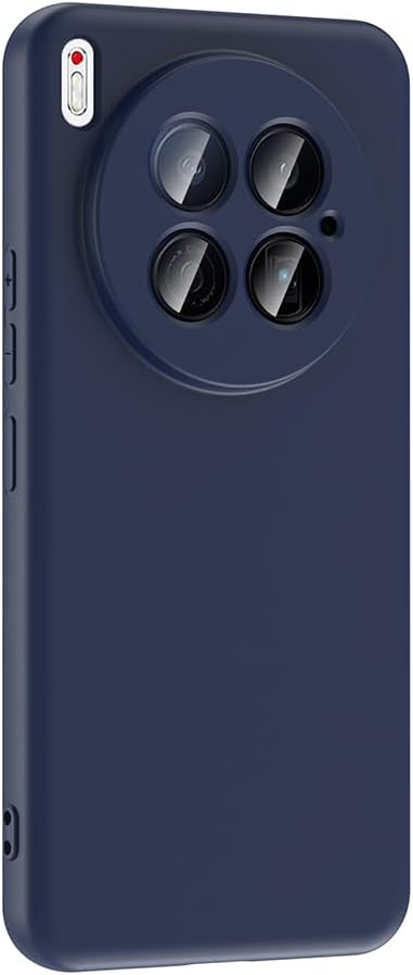 Aksesuarcim Tecno Camon 40 Premier 5G ile Uyumlu Kılıf Silikon Kamera Lens Korumalı Lansman Yumuşak Mat Renkli Parmak izi Bırakmayan İnce Kapak Mara Lacivert