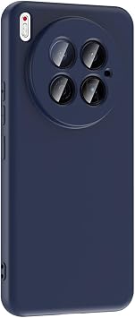 Aksesuarcim Tecno Camon 40 Premier 5G ile Uyumlu Kılıf Silikon Kamera Lens Korumalı Lansman Yumuşak Mat Renkli Parmak izi Bırakmayan İnce Kapak Mara Lacivert