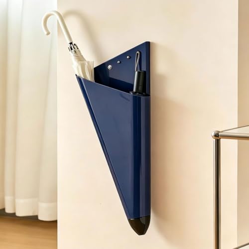 Porte-parapluie design en métal noir haut de gamme à éclairage LED