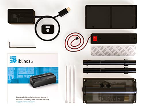 Iblinds V3 Smart Blinds Motor Kit (Charger Not Included) Alexa/Google Compatible Motorized Z-Wave Automatic Blinds - Existing 2" Horizontal Corded Lift Blinds Z-Wave Hub Required Not Compat W/Bali #TOP1