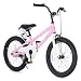 Royalbaby RB18B-6P BMX Freestyle Kids Bike, Boy's Bikes and Girl's Bikes with training wheels, Gifts for children, 18 inch wheels, Pink