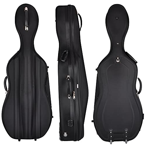 Aileen PREMIUM BEGINNER Series - 4/4 Full Size Solid Wood Cello with Case, Stand, Sheet Music Stand, Rosin, Anti-Slip Mat & Bow - Thumbnail 6