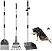 Hund und günstig Kaufen-Snagle Paw Hundekotschaufel, 3 Stück Dog Pooper Scooper Hundekotschaufel und Harke Metall Rechen Kehrschaufel für große mittlere kleine Hunde mit Lange verstellbare Griff Rake Waste Removal