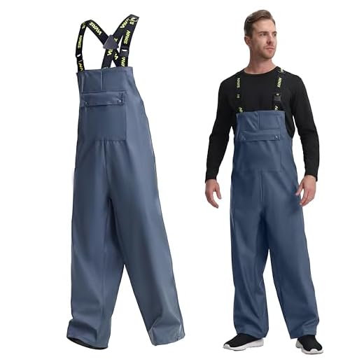 NAVIS MARINE Men's Waterproof Workwear Bibs
