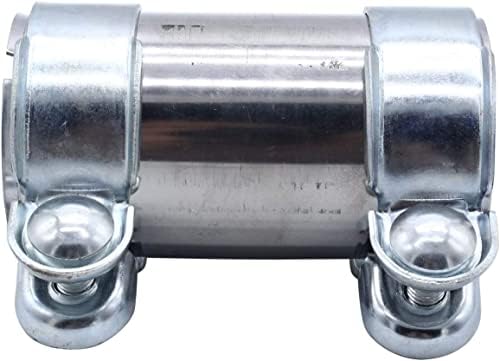 1 PC SHLPDFM Exhaust Clamps Exhaust Pipe Sleeve Connector Stainless Steel 65 mm x 125 mm Clamp 18101745427 Compatible with BMW 3 Series X3