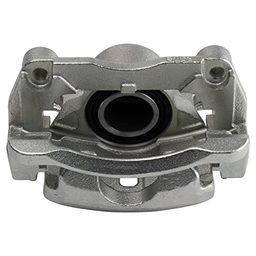 Image of TRQ Front Driver and Passenger Side Brake Caliper Set Caliper Brackets Hardware Compatible with 2008-2013 Nissan Rogue 2014-2015 Nissan Rogue Select