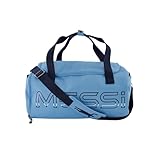 Messi Lifestyle Duffel Bag, Side Pockets & Adjustable Strap, Durable, Argentina Blue, One Size
