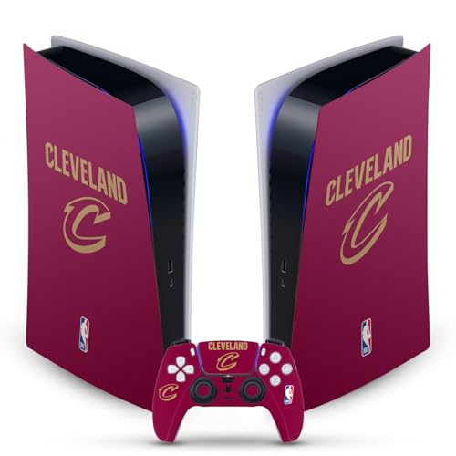 Plaque Frontale Vinyle Cleveland Cavaliers pour Ambiance Gaming Salon sur PS5 Édition Digitale