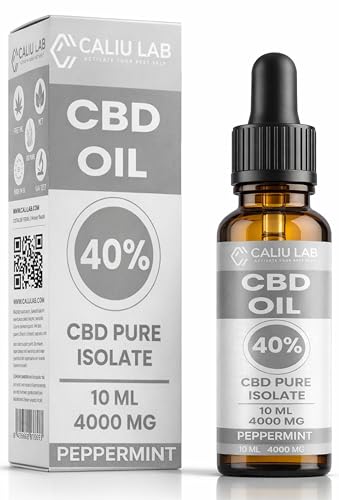 Aceite de CBD 40% | Alta Concentración 4000 mg | 10 ml con Aroma Natural a Menta | Extracto de Cáñamo Premium Sin THC | CBD Oil de Alta Pureza con Ingredientes puros | CPNP | Aceite de Cáñamo Bio