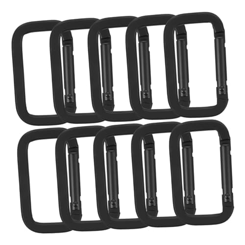 Portachiavi Da Campeggio Con Moschettone 10 Pezzi Ganci Per Chiavi in ¹¹lega Di Resistente Per Escursionismo E Attività Allaperto alluminio