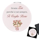 Regalo Zia Natale Regalo per Zia Specchio Compatto Idee Regalo Zia Compleanno Il Regalo Della Zia Regali per La Zia Regalo per Una Zia Speciale Regalo Festa Della Mamma Regalo per Pasqua Donna