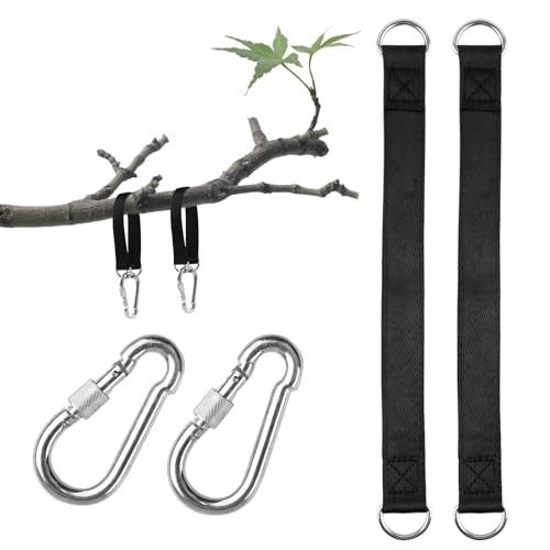 Opiniones de Hamacas, columpios y accesorios , listamos los 10 mejores. 42 Maxmoc Fijación para Hamaca, 2 Piezas de fijación de Columpio, suspensión de Nailon con 2 mosquetones de Carga Pesada y Anillas en D para Columpio Hamaca