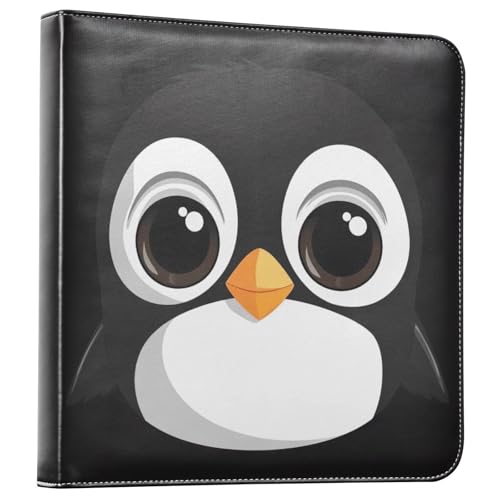 Álbum de fotos adhesivo DIY álbum de recortes lindo con pingüino, archivadores de 3 anillos, libro de fotos 40 páginas 8x10 para recuerdos miniatura 1