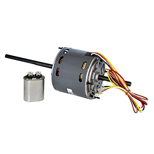 ENTERPARK (New) D1092 Motor 5.0-Inch OEM Direct Replacement Motor, 1 3 HP, 115 Volts, 1675 RPM, 2 Speed, 3.4 Amps, OAO Enclosure, Double Shaft, Sleeve Bearing, RV Air Conditioner Motor