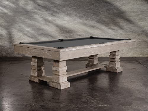 Nixon Billiards - Huck Slate Billiard Pool Table (Grey White Oak, 8 Ft) #TOP1
