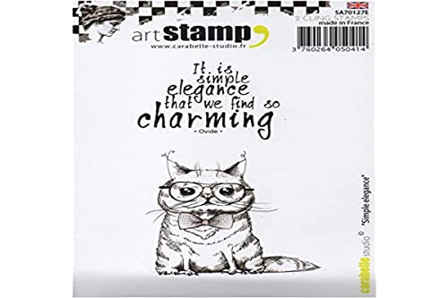 Carabelle Studio Cling Stamp Art, Stempel Set, schlichte Eleganz, für Papierbasteln, Stempelprojekte, Kartengestaltung und Scrapbooking Cover