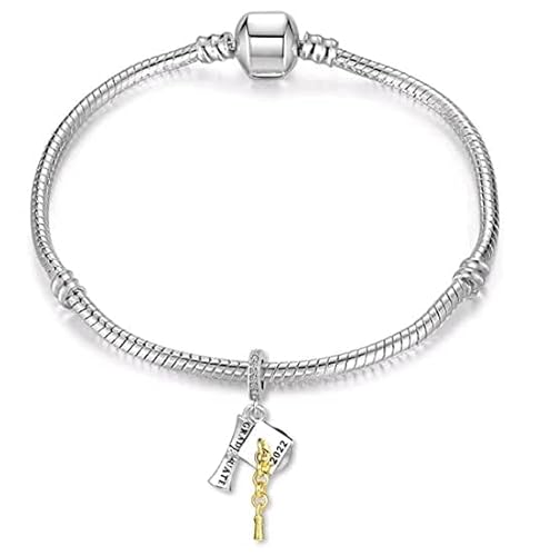 Nanmuc New Class Of 2023 Graduation Gift Bachelor's Hat Charms Beads For Pandora Snake Bracelets Necklaces For Girls Granddaughter Friend #TOP2
