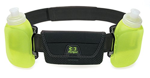 Amphipod iPod, iPhone RunLite 2+ Hydration Waist Belt/Pack with Bottles for Water and Fuel Black Adjustable 26