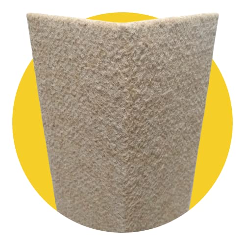 Arranhador para Gatos de Canto Sofá - Carpete 15cm x 50cm Cor:Bege Castor
