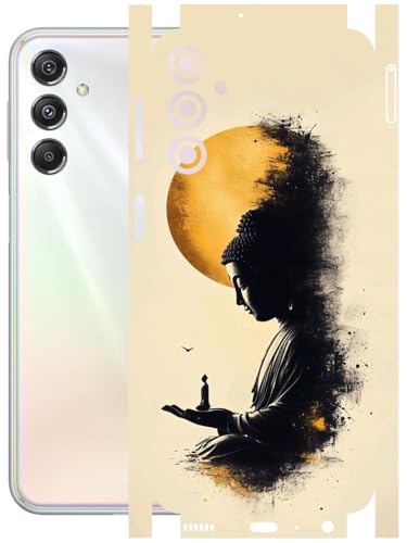 Image of AtOdds - Full Body Back Screen Guard Protector Film - Lamination Wrap Skin Sticker Compatible with Samsung Galaxy M34 (5G) | Scratchproof Matte Finish (Divine)