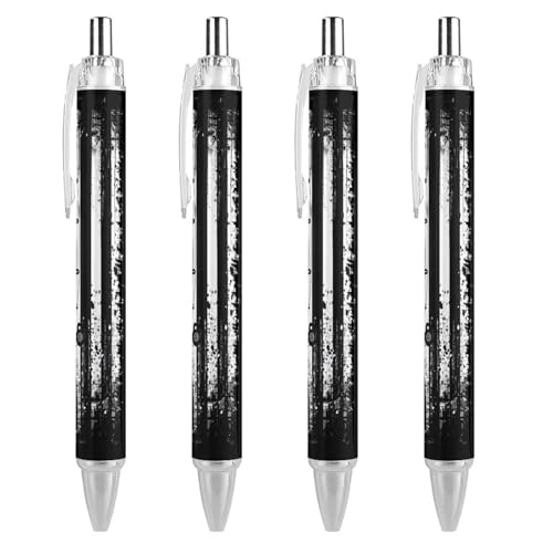 Bolígrafos retráctiles de punta fina 0.5 mm con diseño de bandera americana para material de oficina