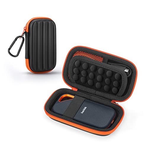 Yinke Hard Case for SanDisk Extreme/SanDisk PRO 1TB 2TB 500GB /WD my Passport Portable SSD, Protective Cover Travel Storage Bag