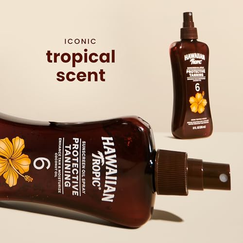 Hawaiian Tropic Dark Tanning Oil Spray Pump, SPF 6 8 Oz (Packaging May Vary) - image 2