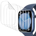Piuellia 6 Pack Screen Protector for Apple Watch SE3 SE2 SE Series 6 Series 5 Series 4 44mm, Ultra Thin Easy Installation Touch Sensitive HD TPU Hydrogel Film for iWatch