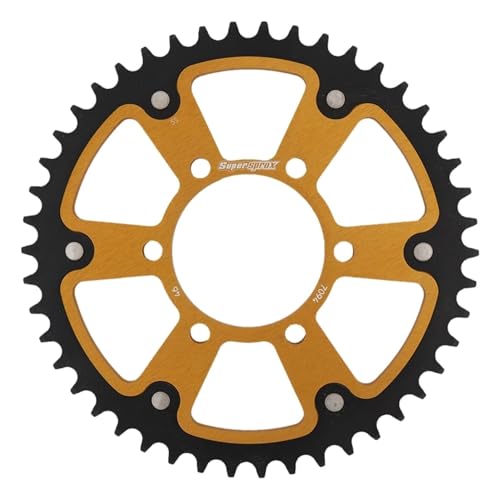 スーパースプロックス(Supersprox) ドリブン スプロケット リア ステルス (STEALTH) アルミ&スチール 46T ゴールド RST-7094:46-GLD
