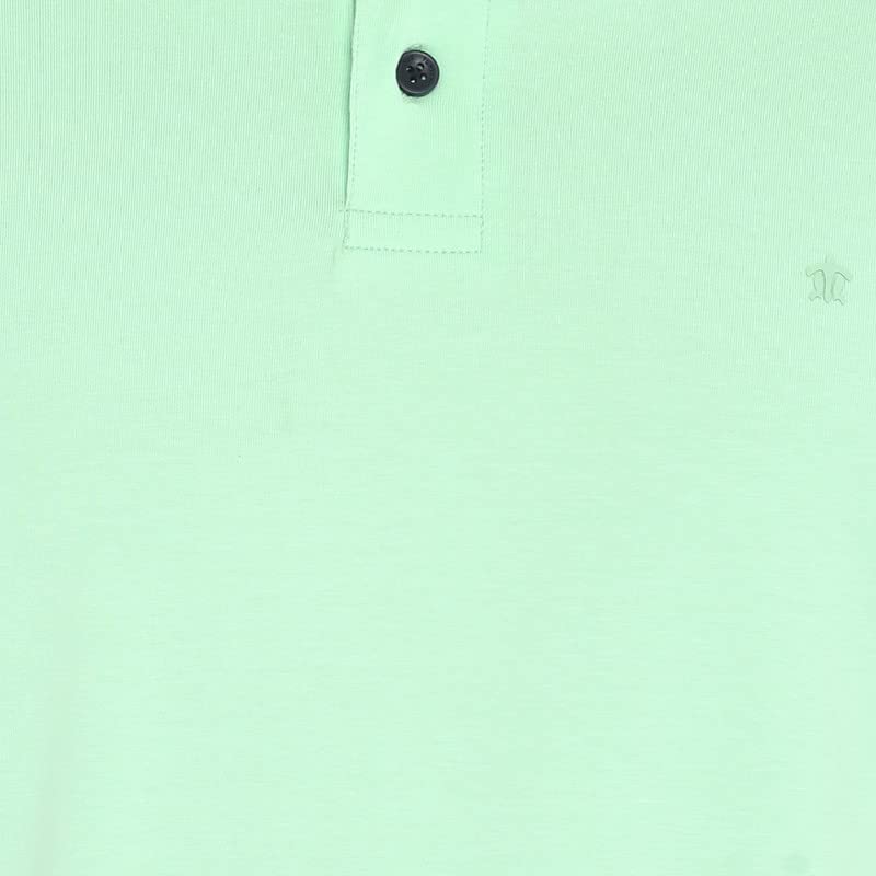 Image of Turtle Men Cotton Stretch White Plain Polo Neck Half Sleeve Casual T-Shirt