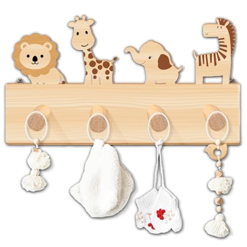 Percha infantil de madera perchero infantil