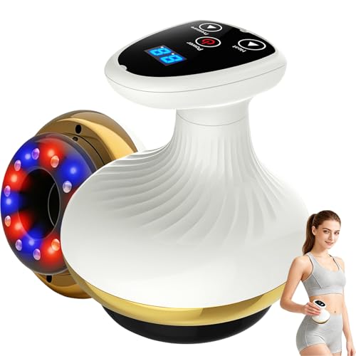 Image of 4-in-1 Electric Gua Sha Massager, Rechargeable Lymphatic Drainage Massager with 9-Level Suction & Heat Therapy, Vacuum Cupping Cellulite Massager for Body Contouring, Ideal for Home Use