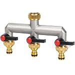 VAYALT – VAYALT 3-Wege Wasserhahn Wasserverteiler, 3-Wege Verteiler W