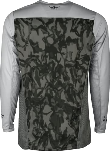 Fly Racing Radium Jersey (Dark Grey Camo/Grey Large) #TOP1