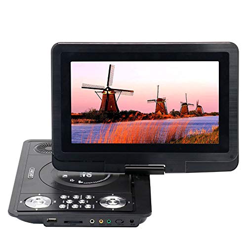 10.2" Tragbarer DVD-Player, 270 Grad-Schwenker-Anzeigeschirm-DVD-Player-Unterstützung AV USB 2.0 TV-Ausgang Built-In FM Radio