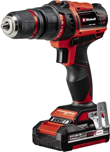 Perceuse Visseuse Sans Fil Einhell TE-CD 18/45 – 2 Batteries 2,0 Ah, 22 Accessoires, Couple 45 Nm - vue 10