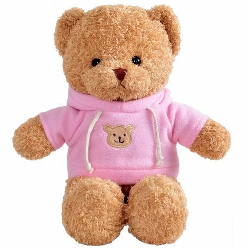 FAYUAKU 11.8' Teddy Bear Stuffed Animals Plush Bear Doll Kids Boys Girls Animal (Pink Bear)