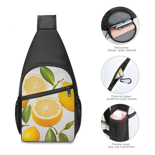 Morrales de día Fresh Lemon Sling Bag para senderismo miniatura 5